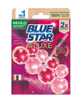 Blue Star deLUXE Zarte Magnolie Duopack, Premium WC ­Einhaenger, 104g